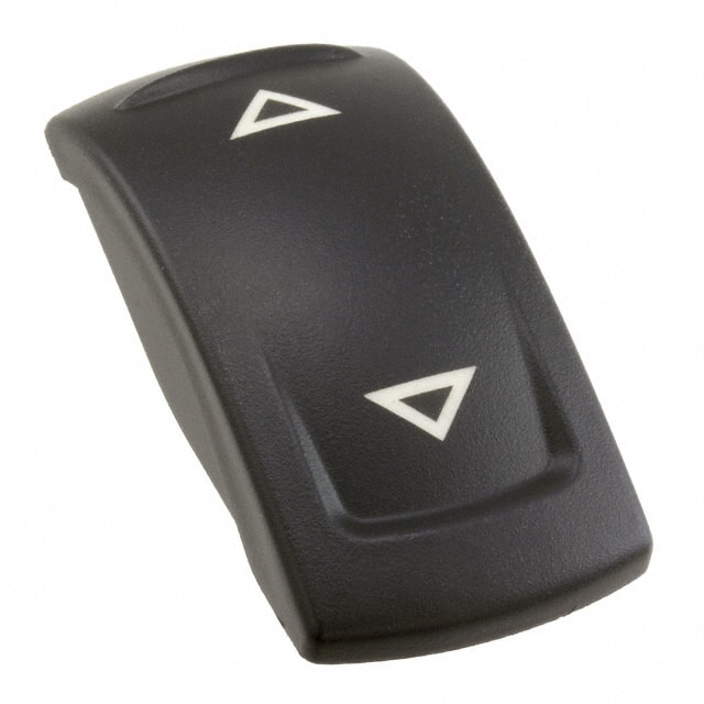 KRR22N09XX10 CAP ROCKER RECTANGULAR BLACK