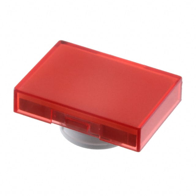 A165L-JR CAP PUSHBUTTON RECTANGULAR RED