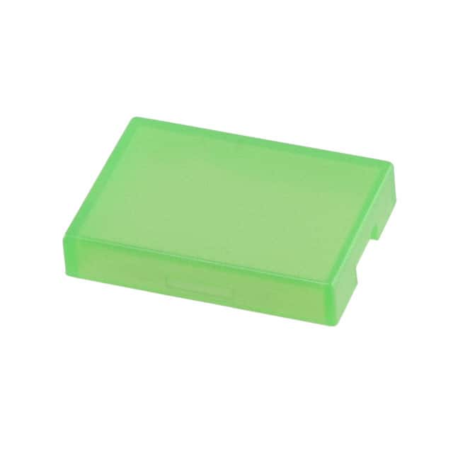 AT4117F CAP PUSHBUTTON RECT CLEAR/GREEN