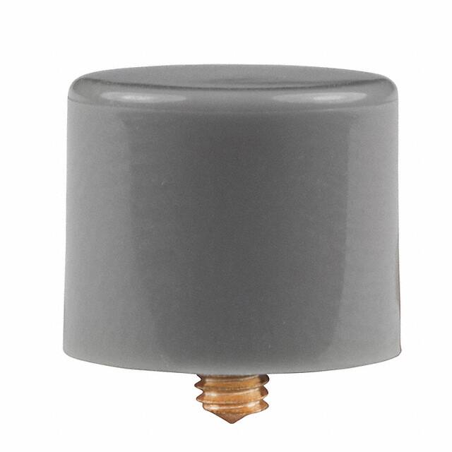 AT407H CAP PUSHBUTTON ROUND GRAY