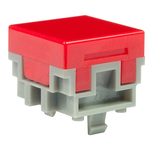 AT476CJ CAP PUSHBUTTON SQUARE RED
