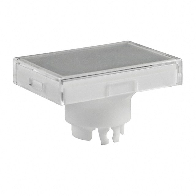 AT3006JB CAP PUSHBUTTON RECT CLEAR/WHITE