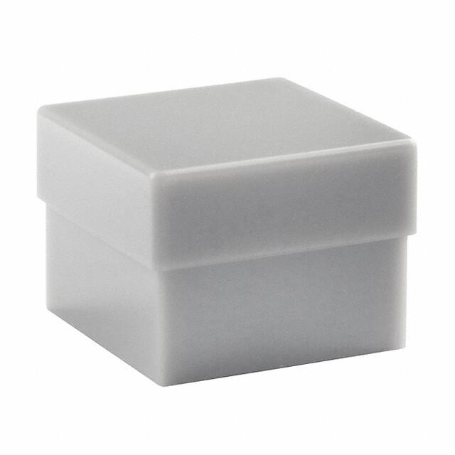 AT465H CAP PUSHBUTTON SQUARE GRAY