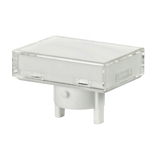 AT4134JB CAP PUSHBUTTON RECT CLEAR/WHITE