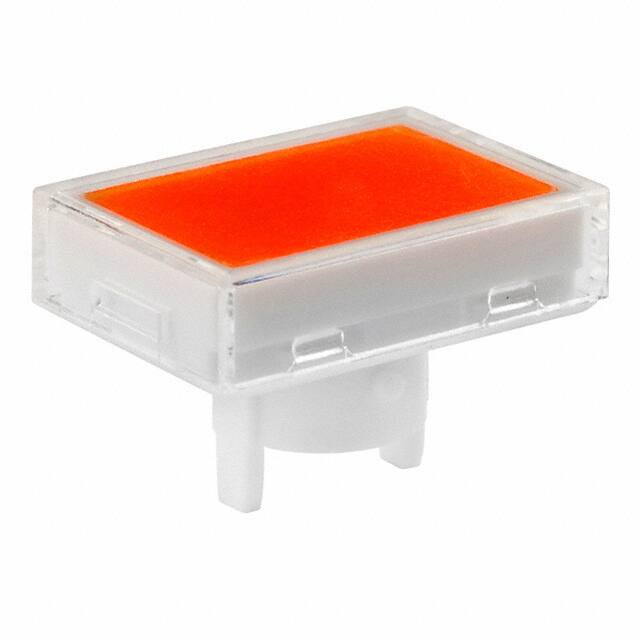 AT4159JD CAP PUSHBUTTON RECT CLEAR/AMBER