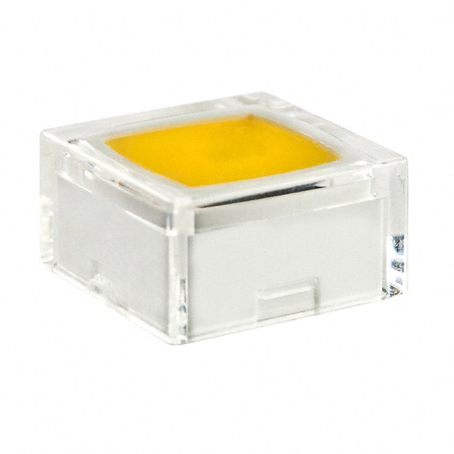 AT4060JE CAP TACTILE SQUARE CLEAR/YELLOW