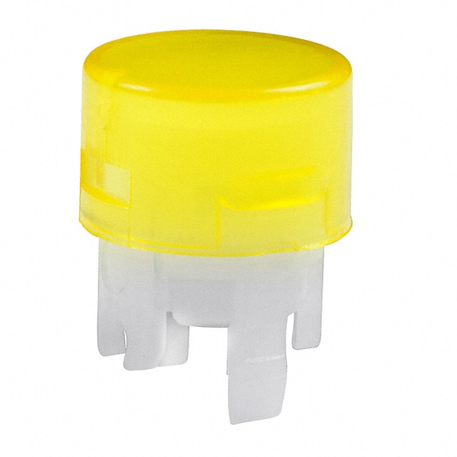 AT4167DB CAP PUSHBUTTON ROUND AMBER/WHITE