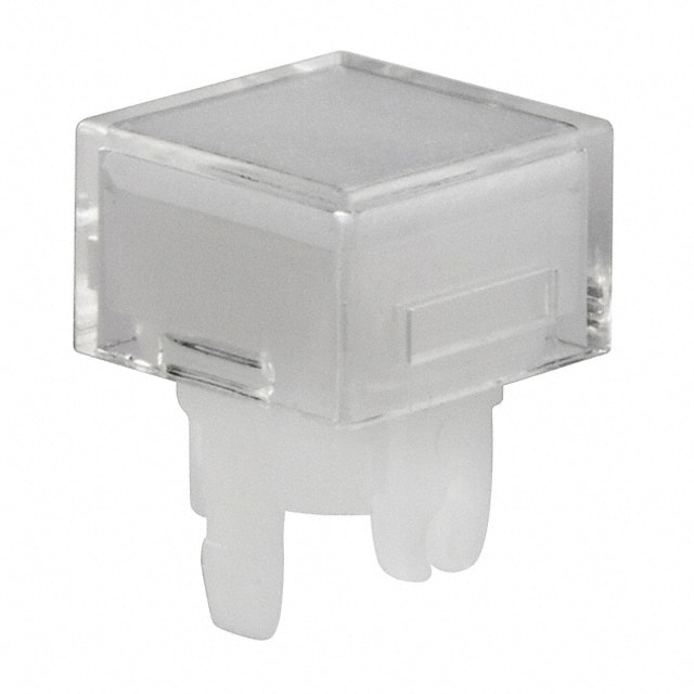 AT4031JB CAP PUSHBUTTON SQUARE CLEAR/WHT