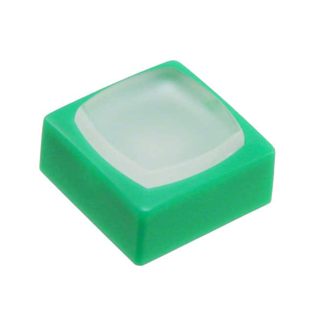 AT4076BF CAP TACTILE SQUARE WHITE/GREEN