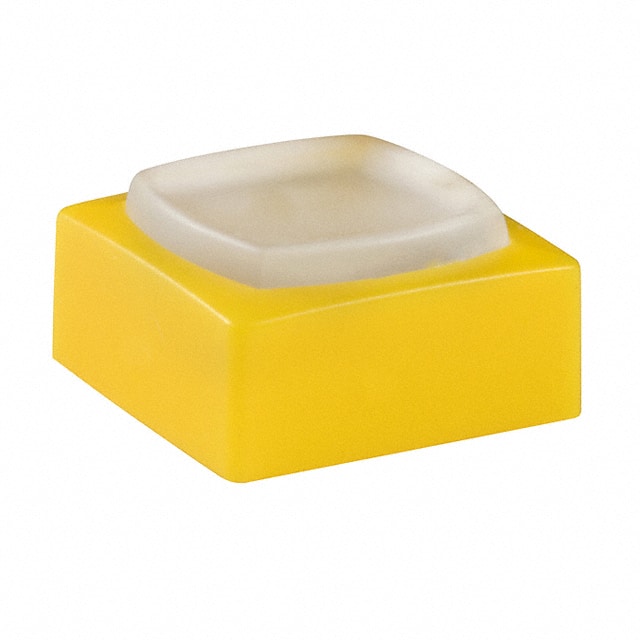AT4076BE CAP TACTILE SQUARE WHITE/YELLOW