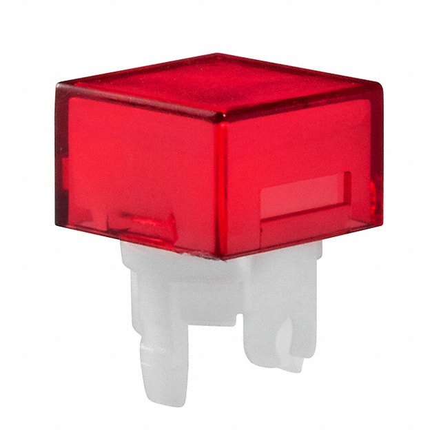 AT4166CB CAP PUSHBUTTON SQUARE RED/WHITE