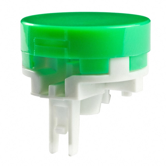 AT4017F CAP PUSHBUTTON ROUND GREEN