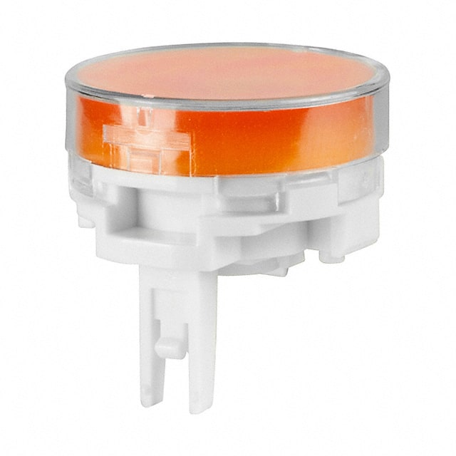 AT4178JD CAP PUSHBUTTON ROUND CLR/AMBER