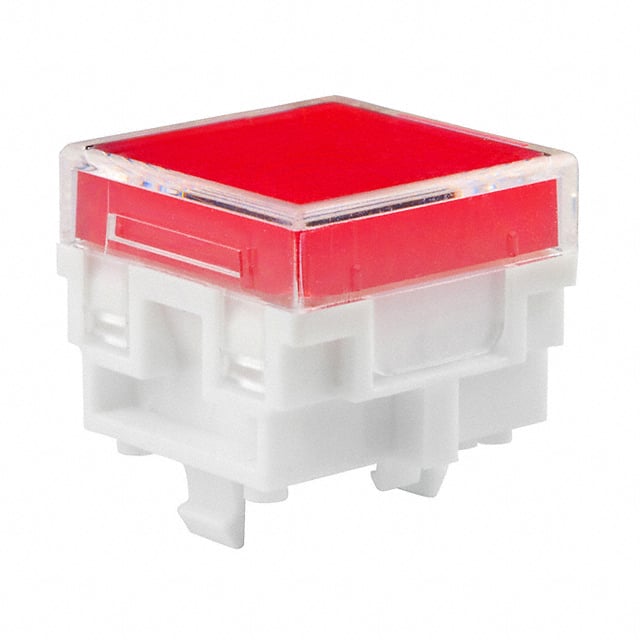 AT4162JC CAP PUSHBUTTON SQUARE CLEAR/RED