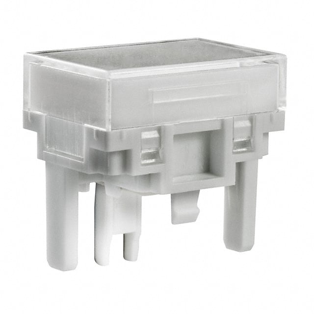 AT4027JB CAP PUSHBUTTON RECT CLEAR/WHITE