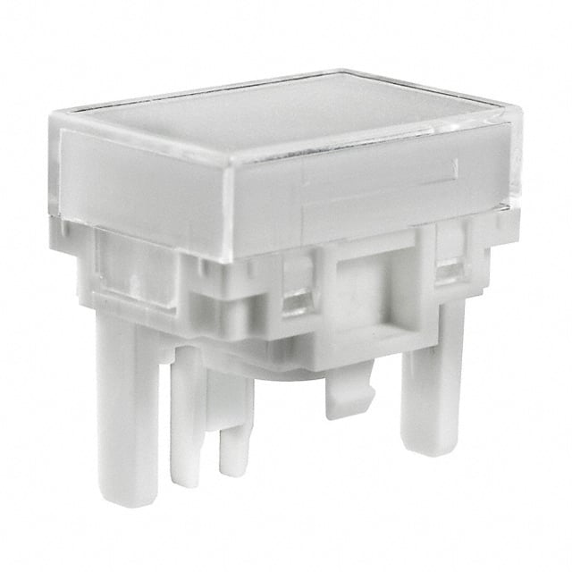 AT4130JB CAP PUSHBUTTON RECT CLEAR/WHITE
