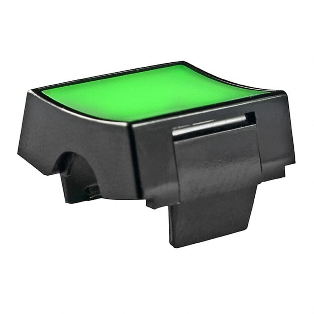 AT4125F CAP ROCKER RECTANGULAR BLK/GREEN