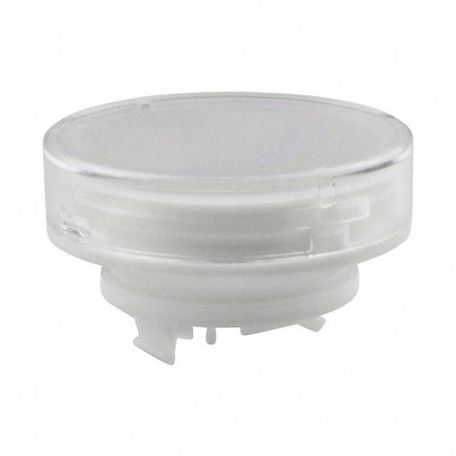 AT4165JB CAP PUSHBUTTON ROUND CLEAR/WHITE
