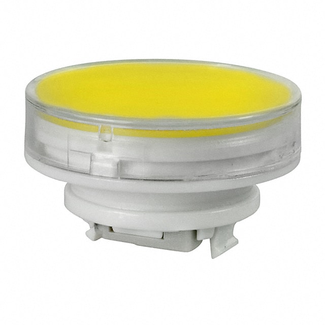 AT4055JE CAP PUSHBUTTON ROUND CLEAR/YEL