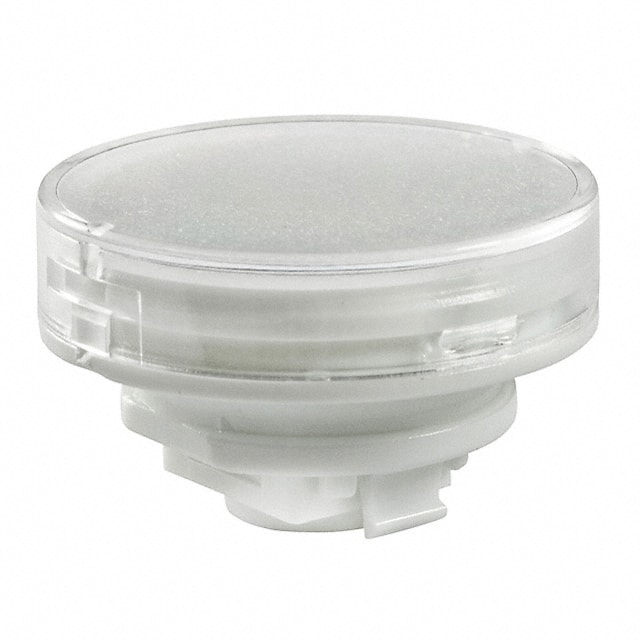 AT4131JB CAP PUSHBUTTON ROUND CLEAR/WHITE