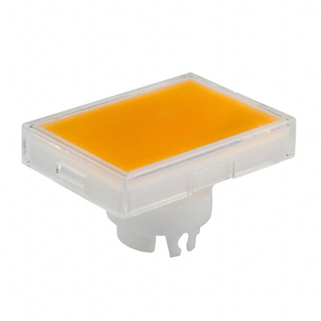 AT3006JD CAP PUSHBUTTON RECT CLEAR/AMBER