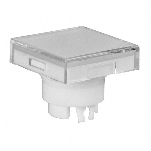 AT3014JB CAP PUSHBUTTON SQUARE CLEAR/WHT