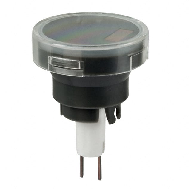 AT3011D02JA CAP PUSHBUTTON ROUND CLEAR/BLACK