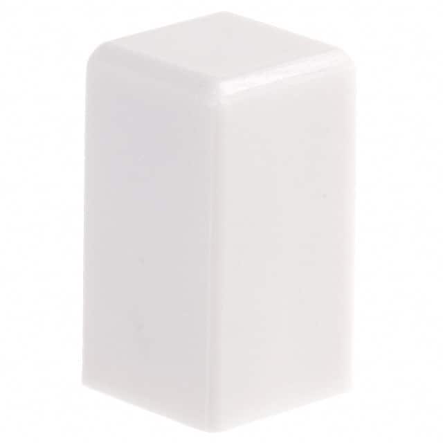 1SWHT CAP PUSHBUTTON SQUARE WHITE