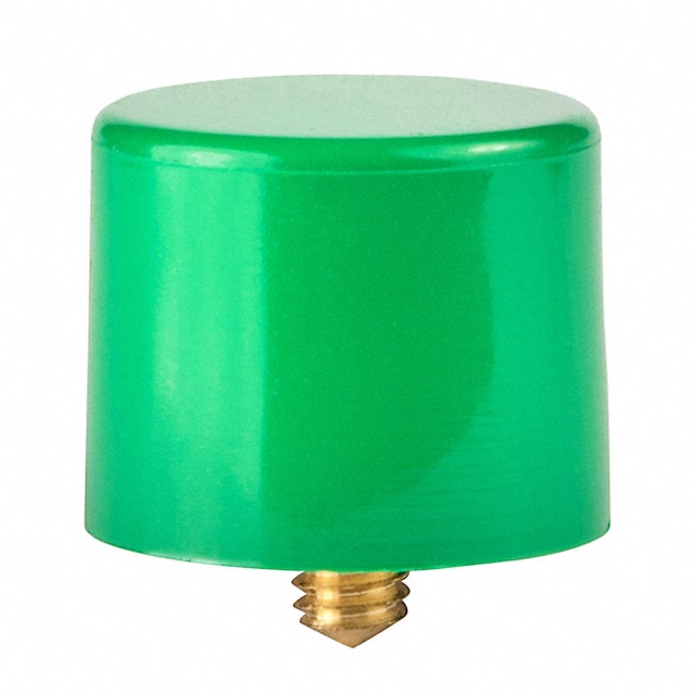 AT407F CAP PUSHBUTTON ROUND GREEN