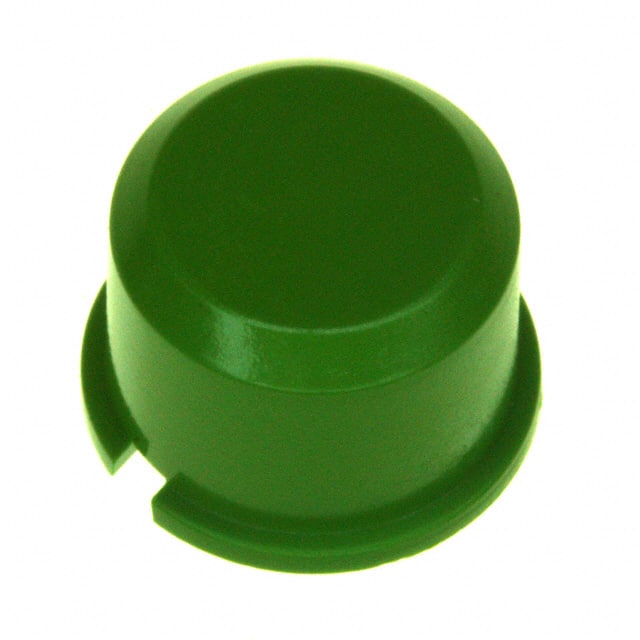 1D02 CAP TACTILE ROUND GREEN