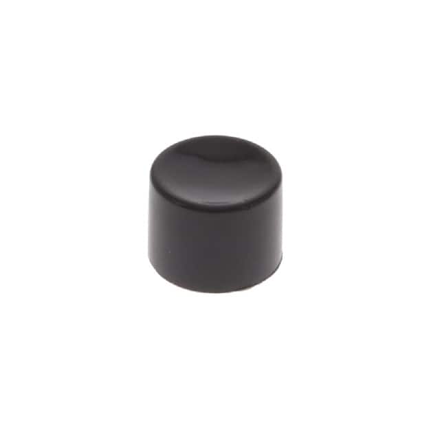 U482 CAP PUSHBUTTON ROUND BLACK