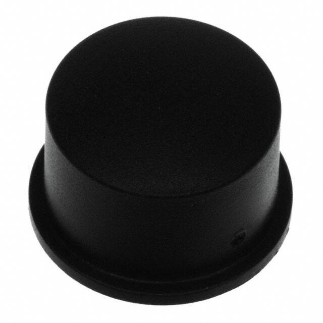1U09 CAP TACTILE ROUND BLACK