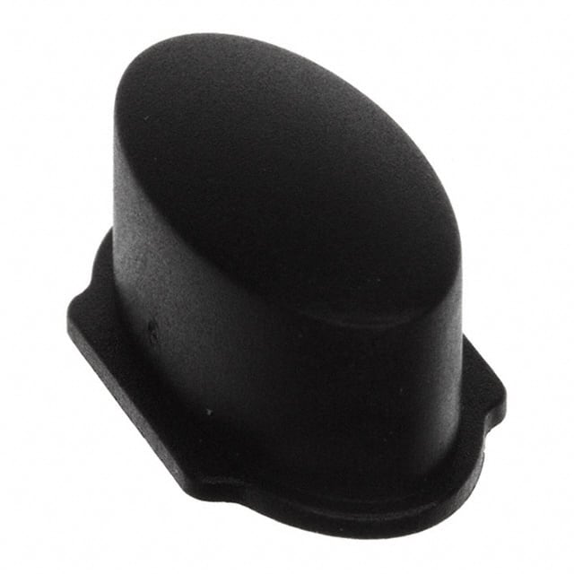 1WD09 CAP TACTILE OVAL BLACK