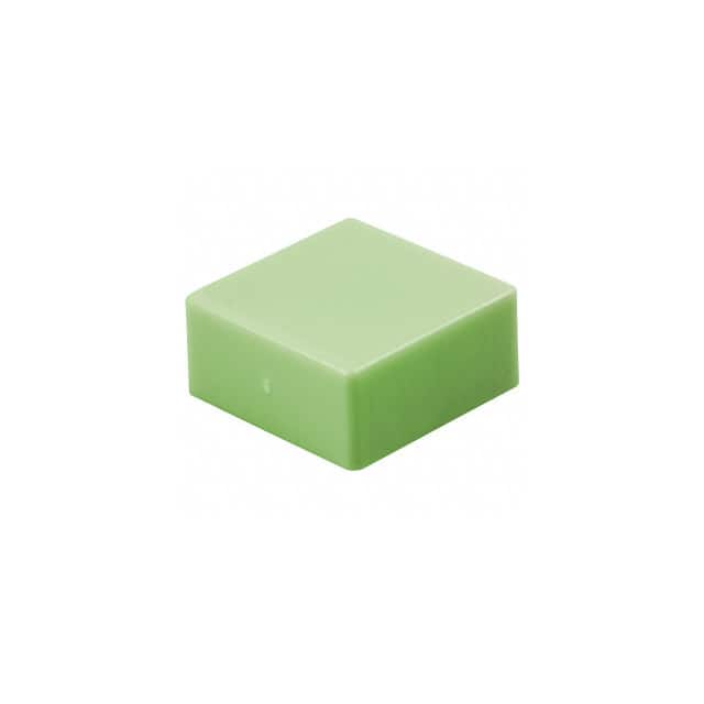 AT4191JF CAP PUSHBUTTON SQUARE CLEAR/GRN