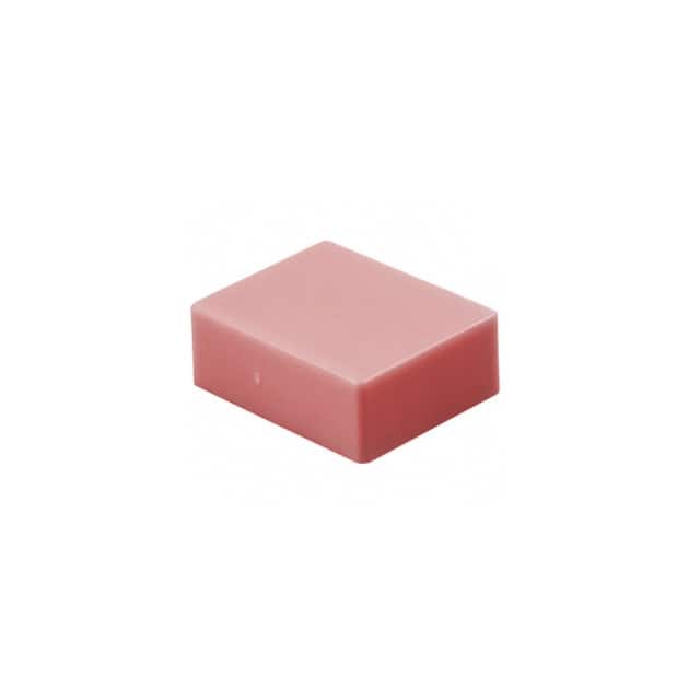 AT4192JC CAP PUSHBUTTON RECT CLEAR/RED