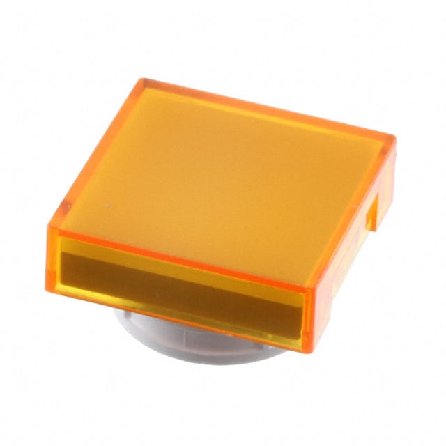 A165L-AY CAP PUSHBUTTON SQUARE YELLOW