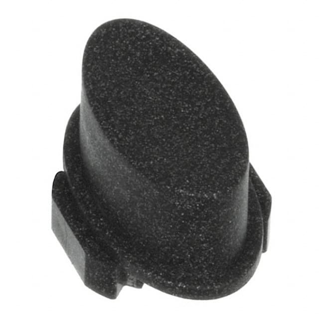 1WP57 CAP TACTILE OVAL DARK GRAY
