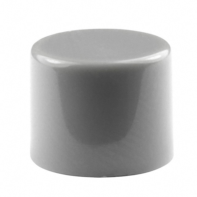 AT442H CAP PUSHBUTTON ROUND GRAY