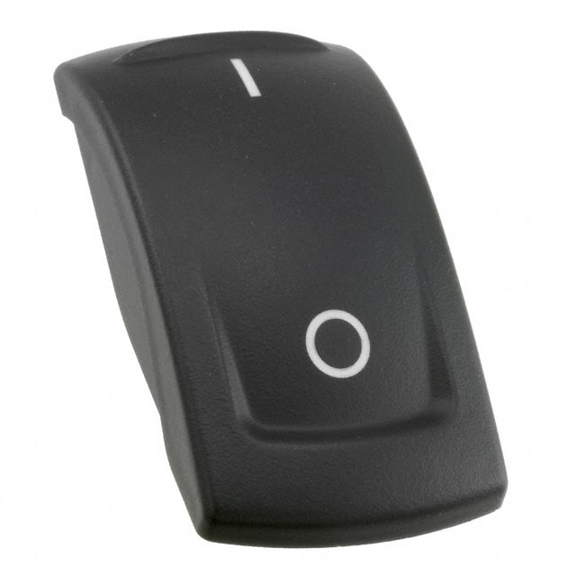 KRR22N04XX03 CAP ROCKER RECTANGULAR BLACK
