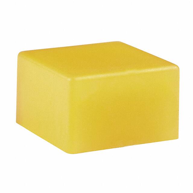 AT4135E CAP TACTILE SQUARE FROSTD YELLOW