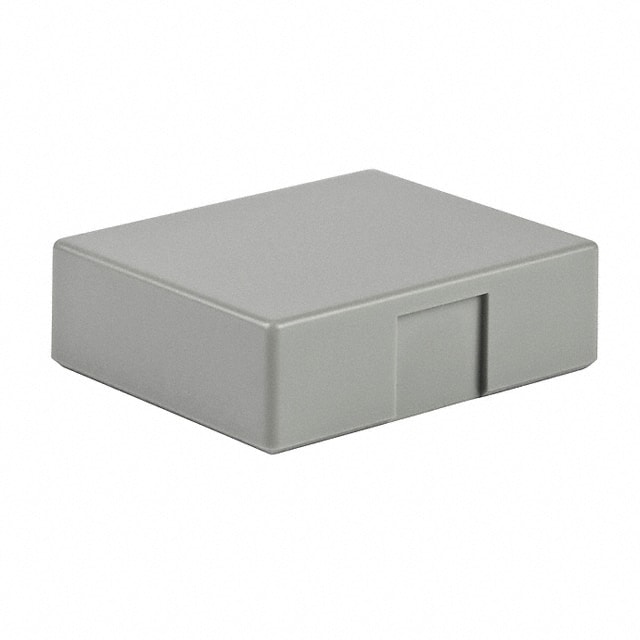 AT3021H CAP PUSHBUTTON RECTANGULAR GRAY