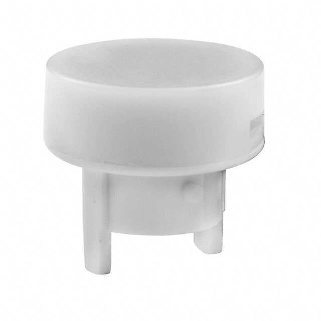 AT486BC CAP PUSHBUTTON ROUND WHITE/RED