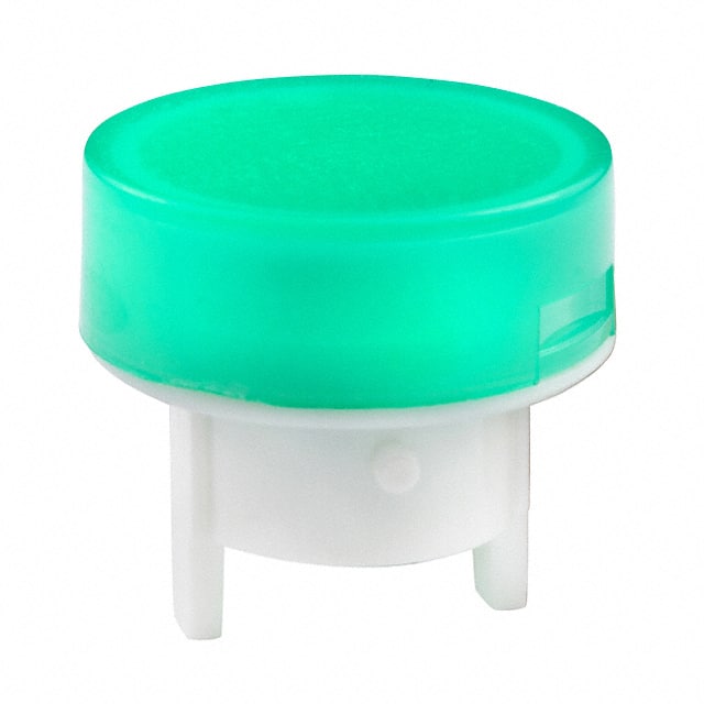 AT486FF CAP PUSHBUTTON ROUND GREEN
