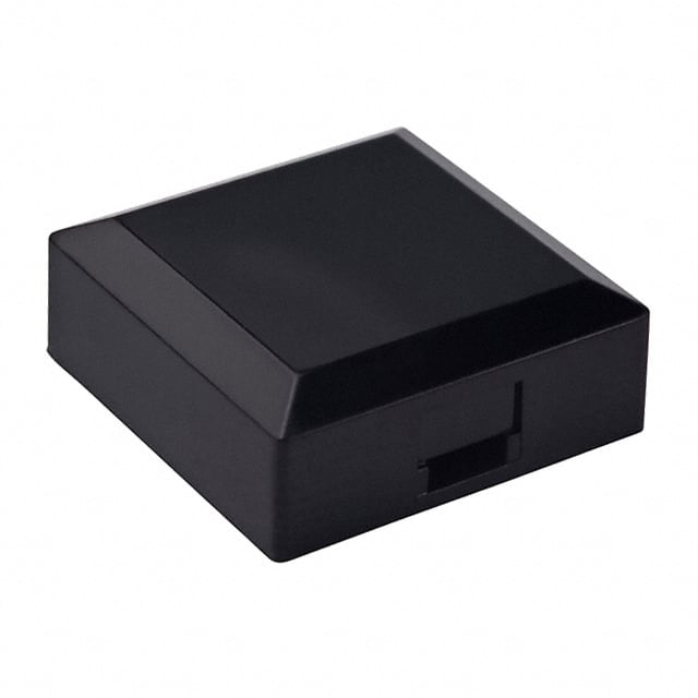 AT3077A CAP PUSHBUTTON SQUARE BLACK