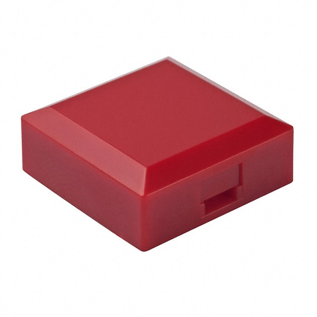 AT3077C CAP PUSHBUTTON SQUARE RED