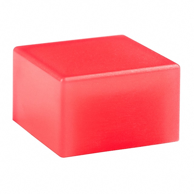 AT4135C CAP TACTILE SQUARE FROSTED RED