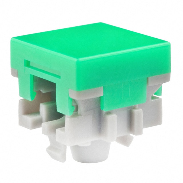 AT484F CAP PUSHBUTTON SQUARE GREEN