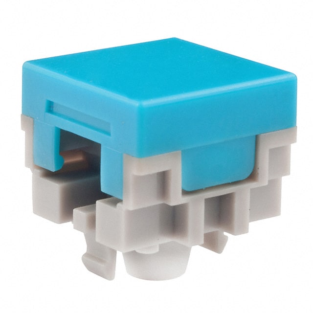 AT484G CAP PUSHBUTTON SQUARE BLUE