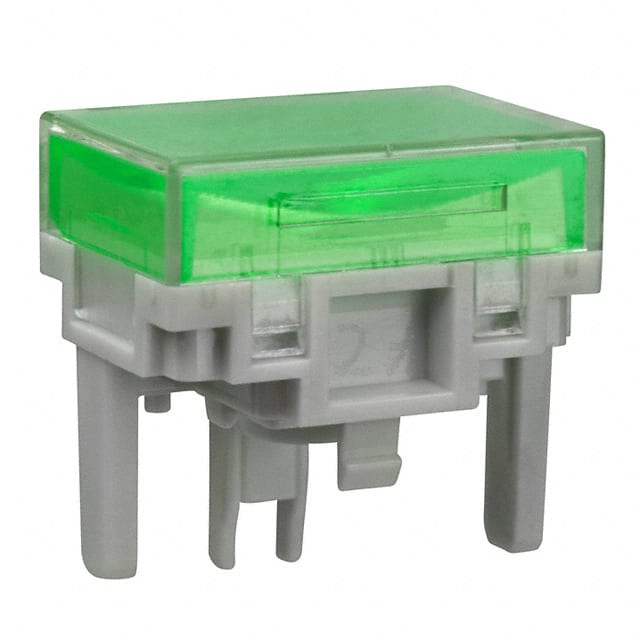 AT4028JF CAP PUSHBUTTON RECT CLEAR/GREEN