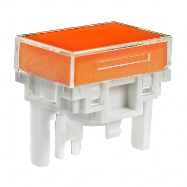AT4177JD CAP PUSHBUTTON RECT CLEAR/AMBER